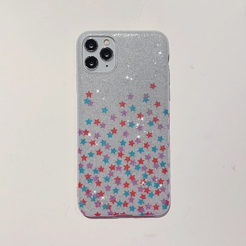 Coque iPhone 11 Pro Max Paillettes Étoiles