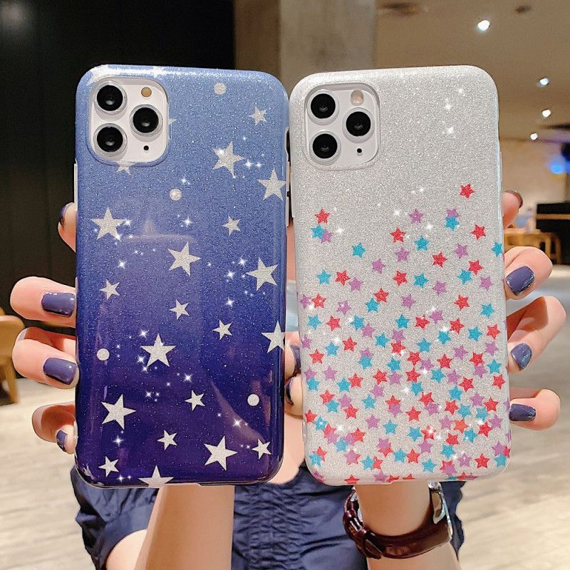 Coque iPhone 11 Pro Max Paillettes Étoiles