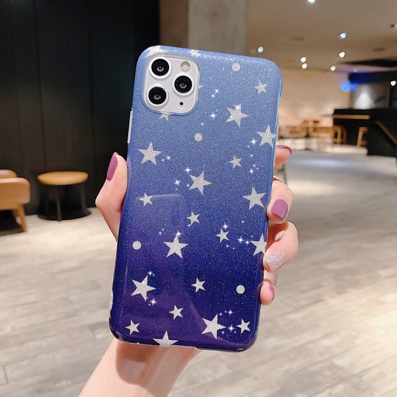 Coque iPhone 11 Pro Max Paillettes Étoiles