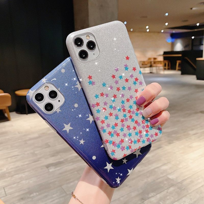 Coque iPhone 11 Pro Max Paillettes Étoiles