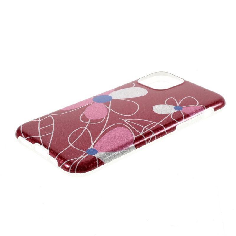 Coque iPhone 11 Pro Max Paillettes Florales