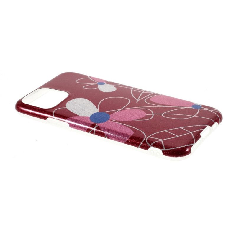 Coque iPhone 11 Pro Max Paillettes Florales