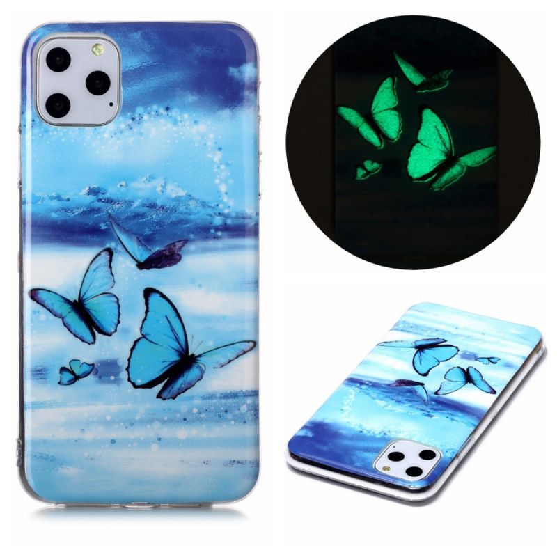 Coque iPhone 11 Pro Max Papillons Fluorescente