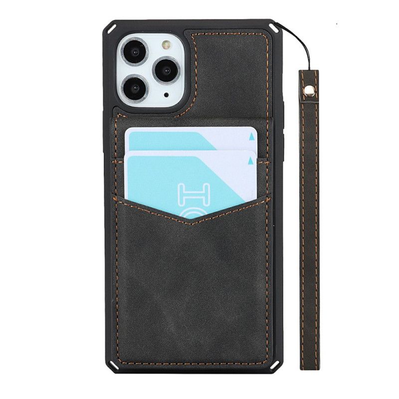 Coque iPhone 11 Pro Max Porte-cartes Support Vertical Et Horizontal