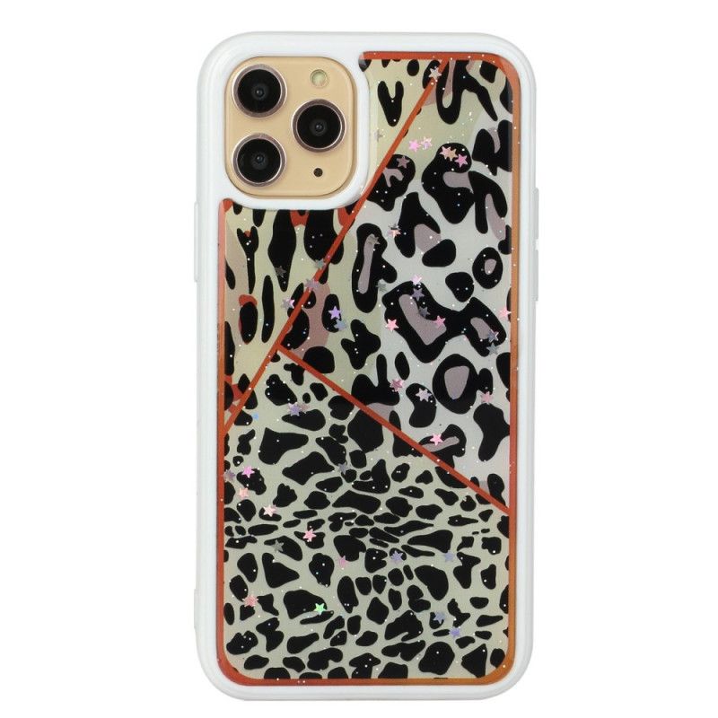 Coque iPhone 11 Pro Max Silicone Et Époxy Marbre Camouflage