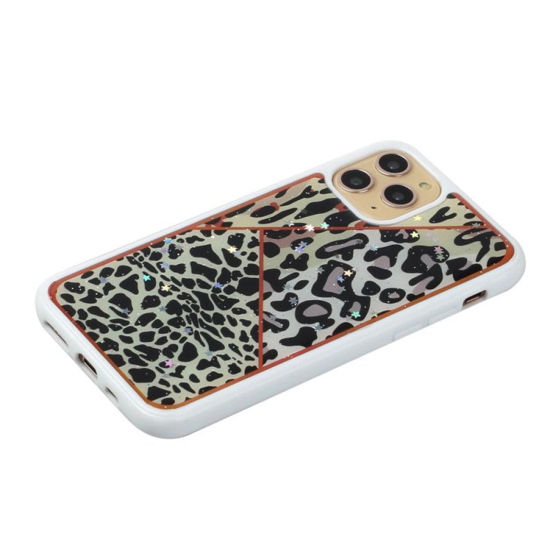 Coque iPhone 11 Pro Max Silicone Et Époxy Marbre Camouflage