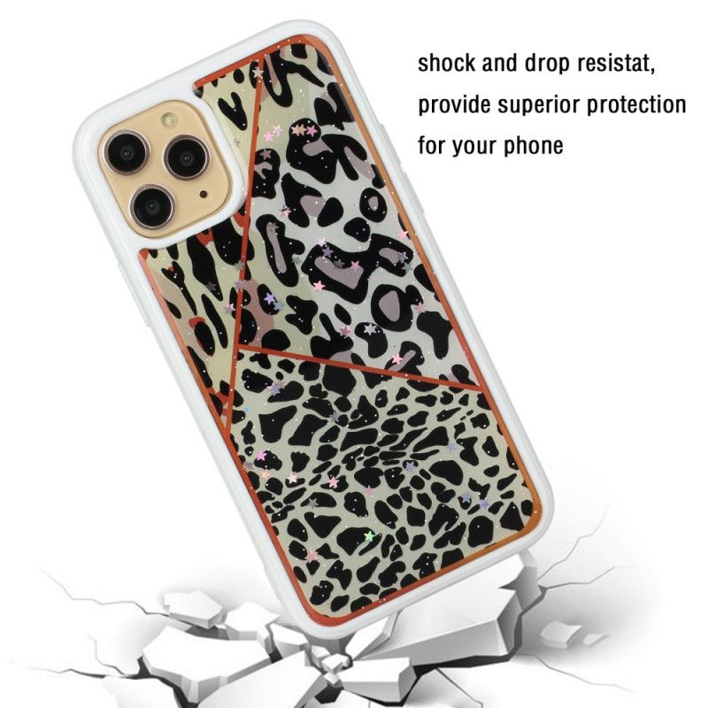 Coque iPhone 11 Pro Max Silicone Et Époxy Marbre Camouflage