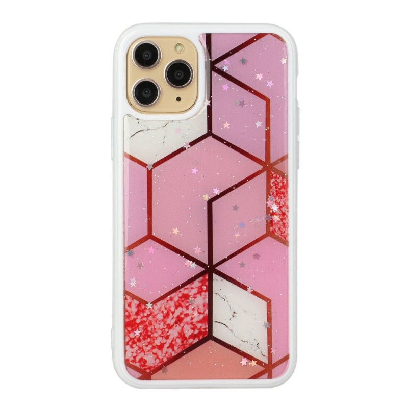 Coque iPhone 11 Pro Max Silicone Et Époxy Marbre Design