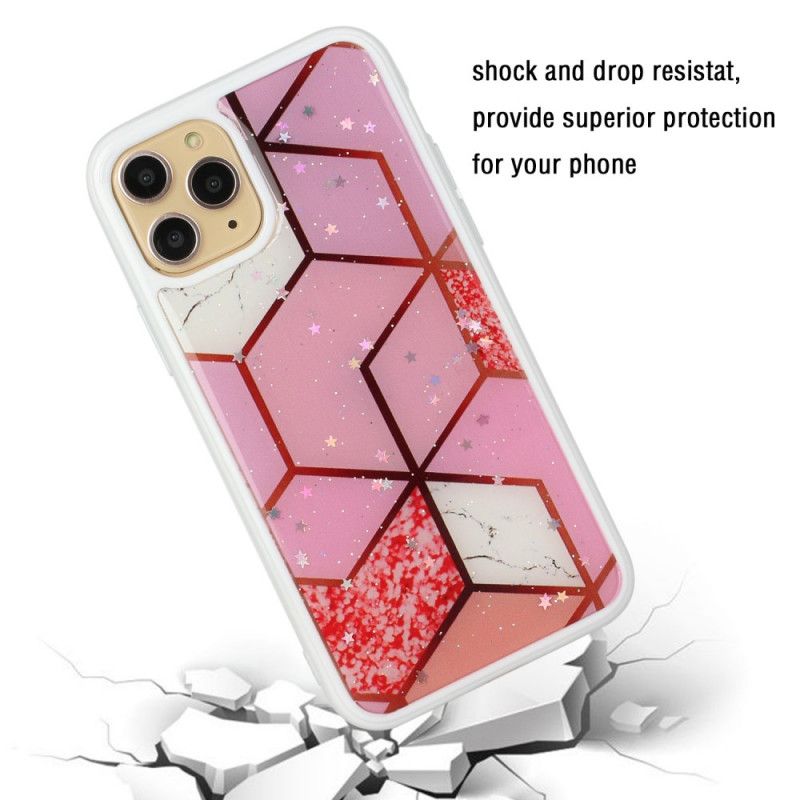 Coque iPhone 11 Pro Max Silicone Et Époxy Marbre Design