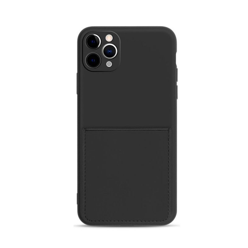 Coque iPhone 11 Pro Max Silicone Et Simili Cuir Porte-carte