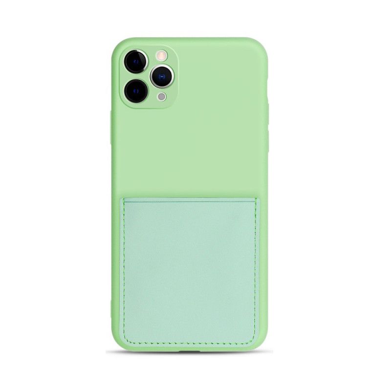 Coque iPhone 11 Pro Max Silicone Et Simili Cuir Porte-carte