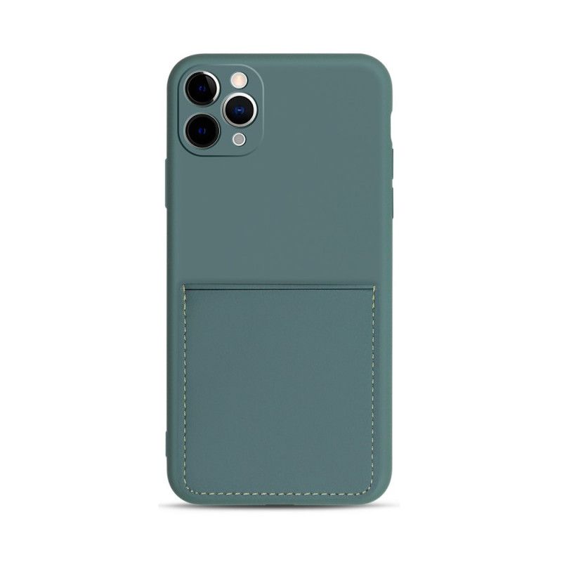 Coque iPhone 11 Pro Max Silicone Et Simili Cuir Porte-carte