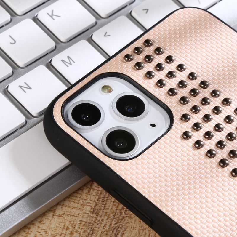 Coque iPhone 11 Pro Max Simili Cuir Et Rivets