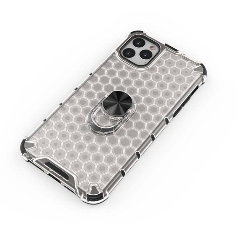 Coque iPhone 11 Pro Max Style Nid D'abeille Avec Anneau