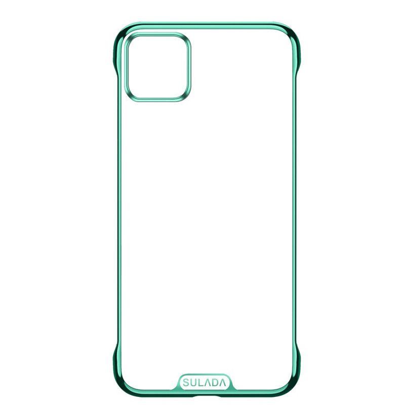 Coque iPhone 11 Pro Max Sulada Transparente Et Effet Métal