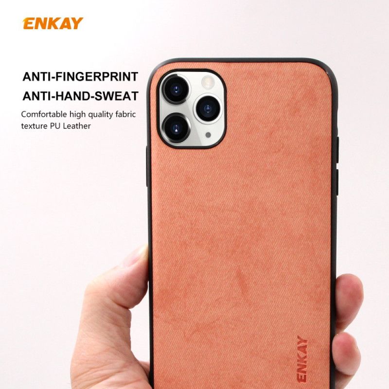 Coque iPhone 11 Pro Max Texture Tissu Enkay