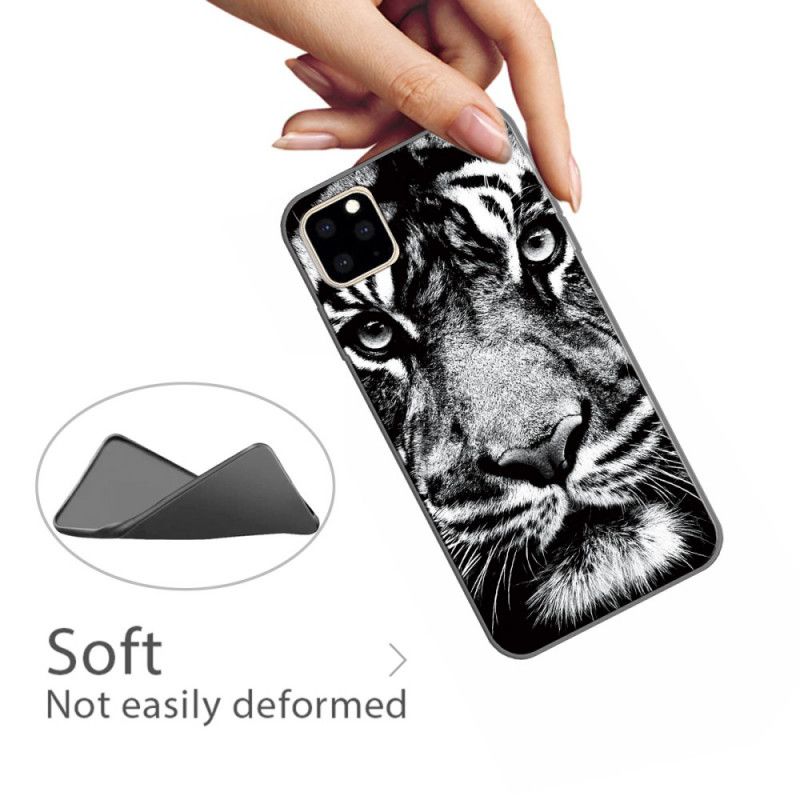 Coque iPhone 11 Pro Max Tigre Noir Et Blanc