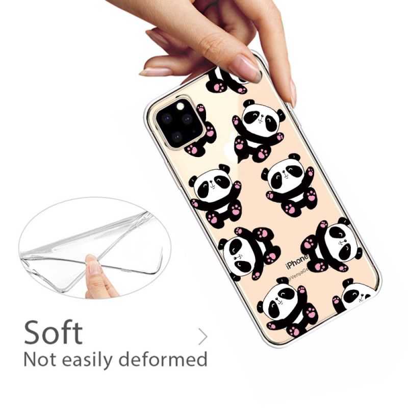 Coque iPhone 11 Pro Max Top Pandas Fun