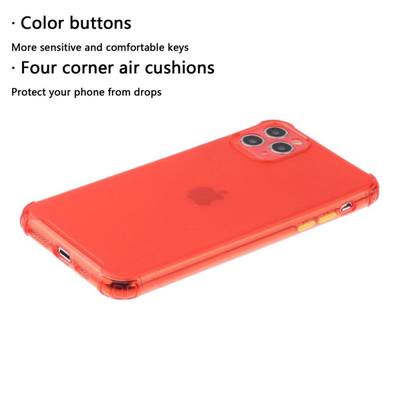 Coque iPhone 11 Pro Max Transparente Boutons Colorés