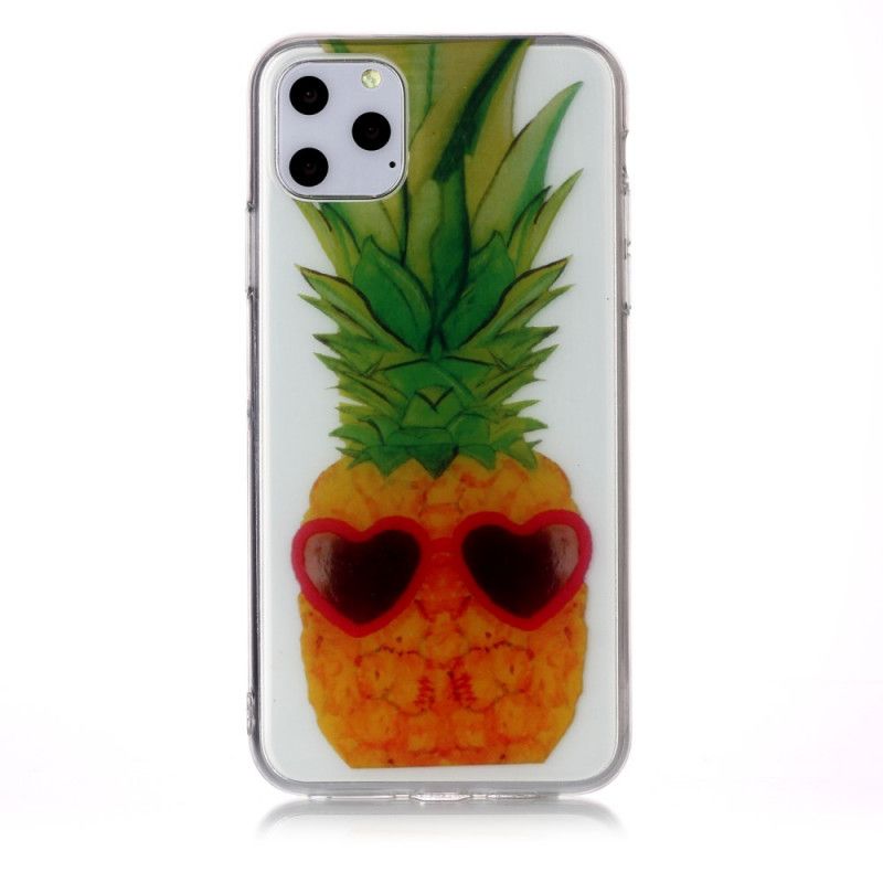 Coque iPhone 11 Pro Max Transparente Incognito Ananas