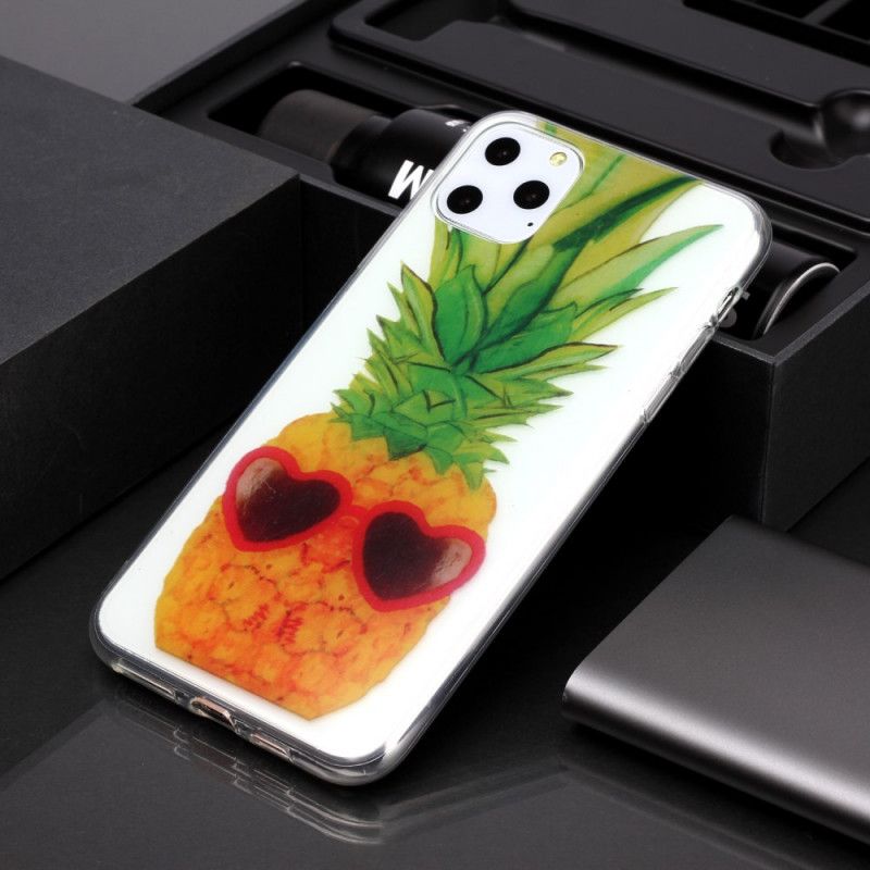 Coque iPhone 11 Pro Max Transparente Incognito Ananas