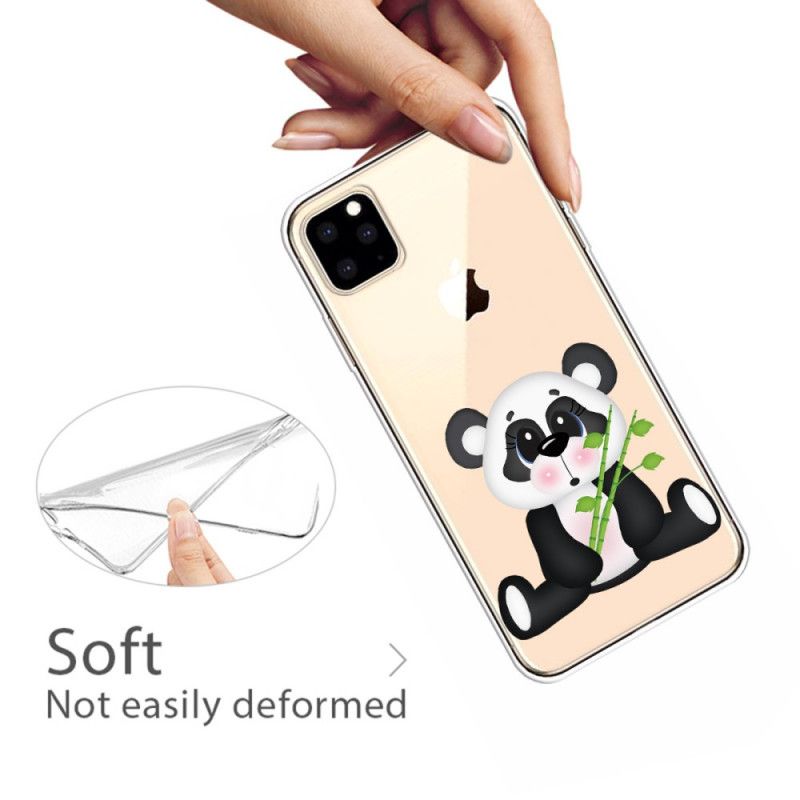 Coque iPhone 11 Pro Max Transparente Panda Triste