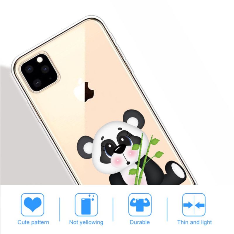 Coque iPhone 11 Pro Max Transparente Panda Triste