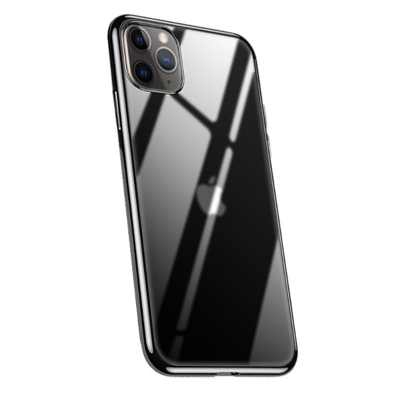 Coque iPhone 11 Pro Max Transparente Rebords Style Métal Sulada