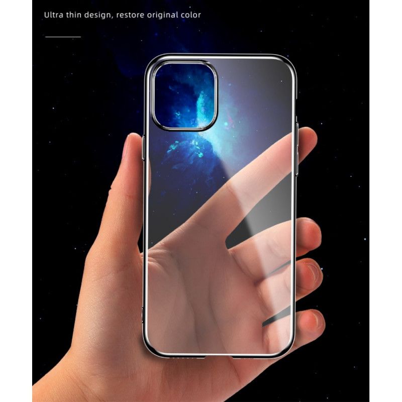 Coque iPhone 11 Pro Max Transparente Rebords Style Métal Sulada