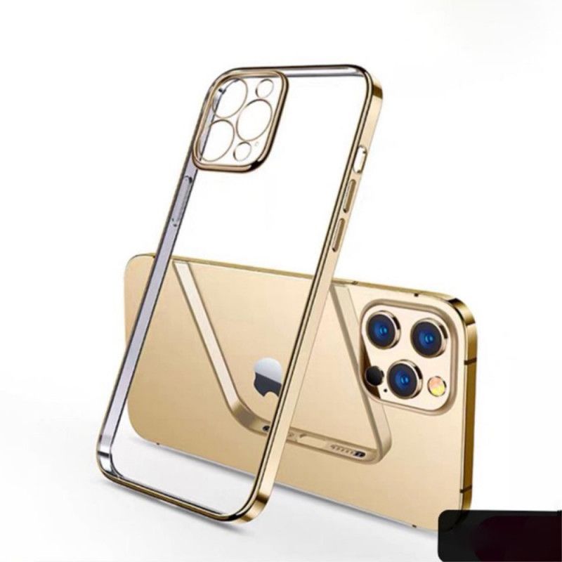 Coque iPhone 11 Pro Max Transparente Rebords Style Métal Sulada