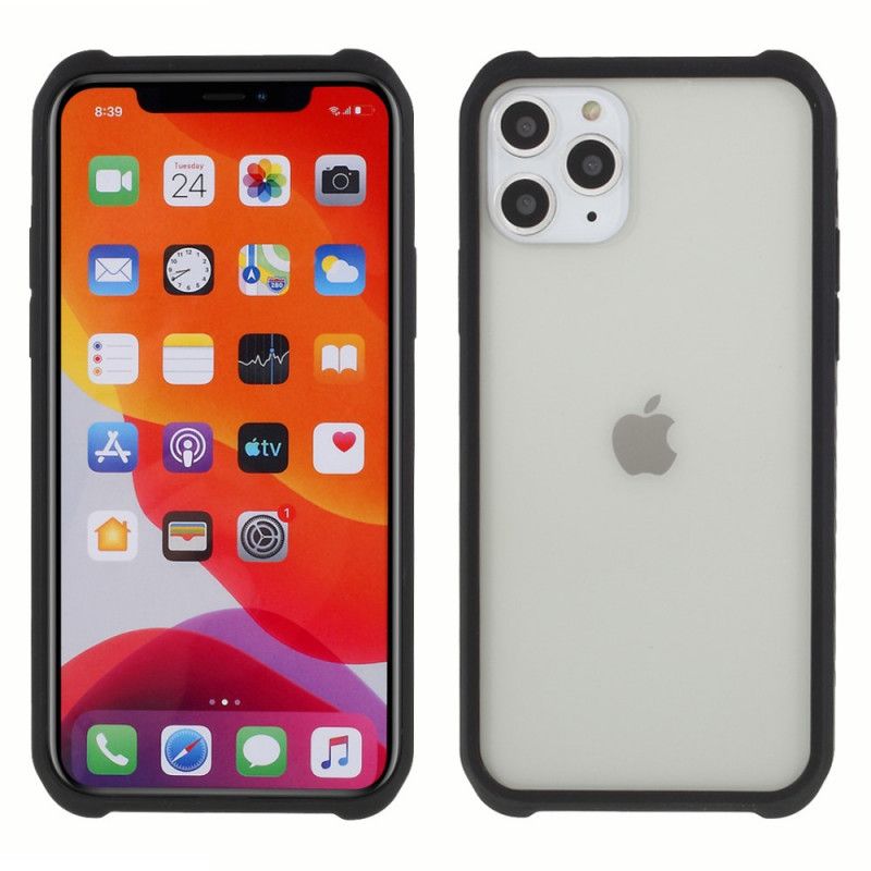 Coque iPhone 11 Pro Max Verre Trempé Et Silicone Avec Film Écran