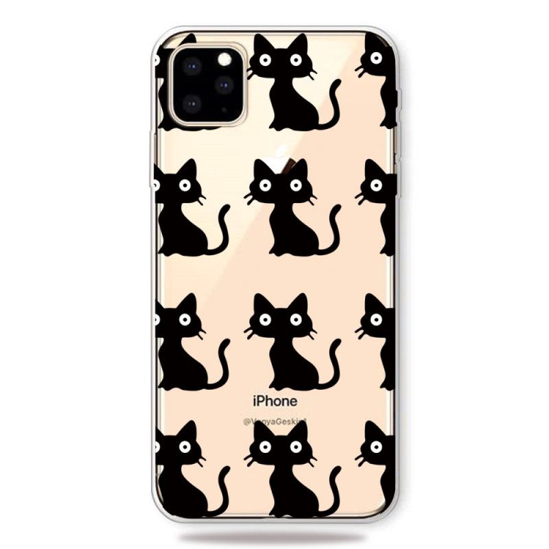 Coque iPhone 11 Pro Multiples Chats Noirs