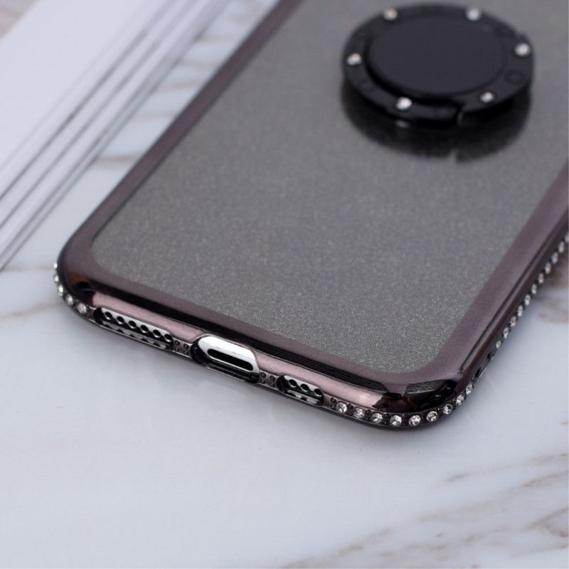 Coque iPhone 11 Pro Paillettes Et Diamants Anneau