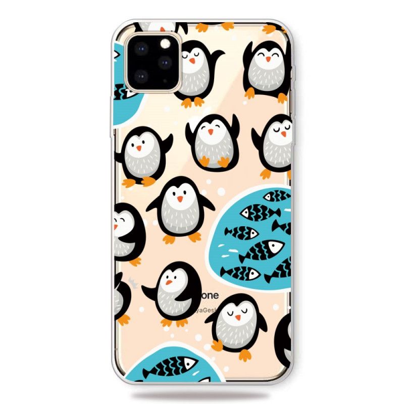Coque iPhone 11 Pro Pingouins Et Poissons