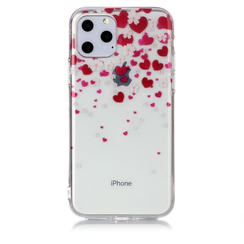 Coque iPhone 11 Pro Pluie De Coeurs