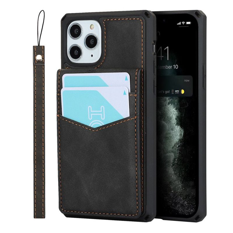 Coque iPhone 11 Pro Porte-cartes Support Vertical Et Horizontal