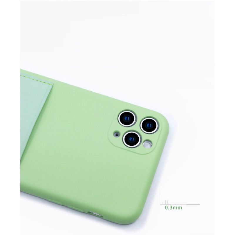 Coque iPhone 11 Pro Silicone Et Simili Cuir Porte Carte