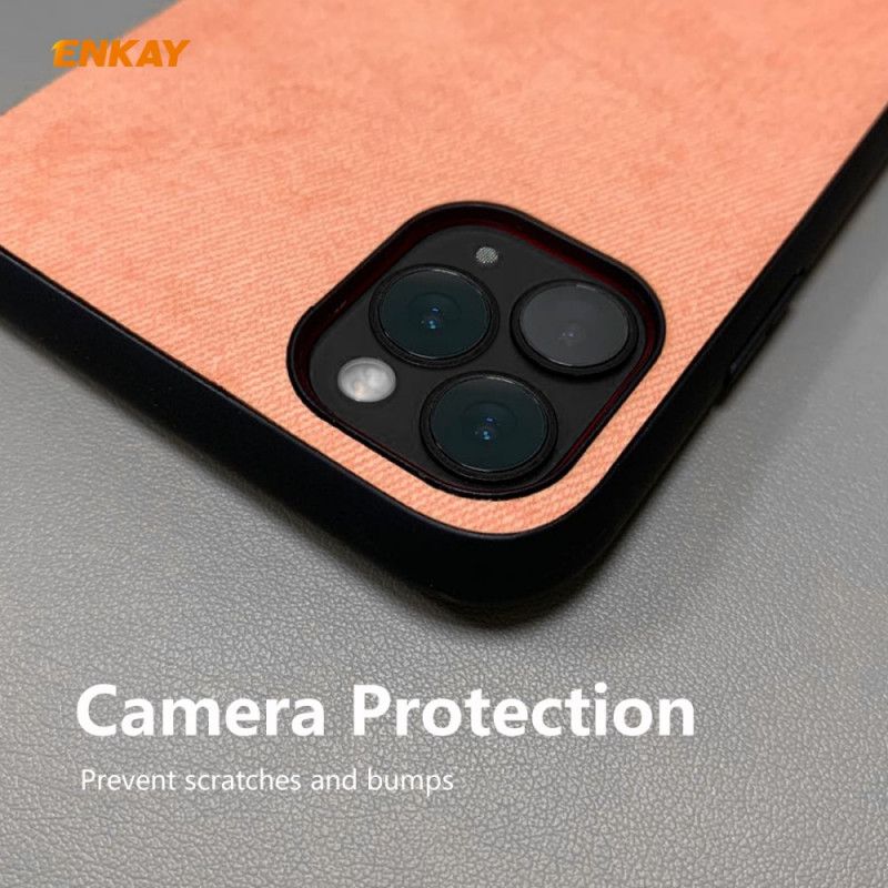 Coque iPhone 11 Pro Texture Tissu Enkay