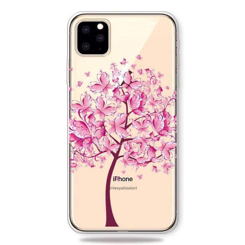 Coque iPhone 11 Pro Top Arbre Rose