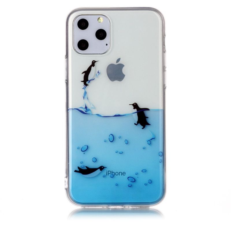 Coque iPhone 11 Pro Transparente Jeu De Pingouins