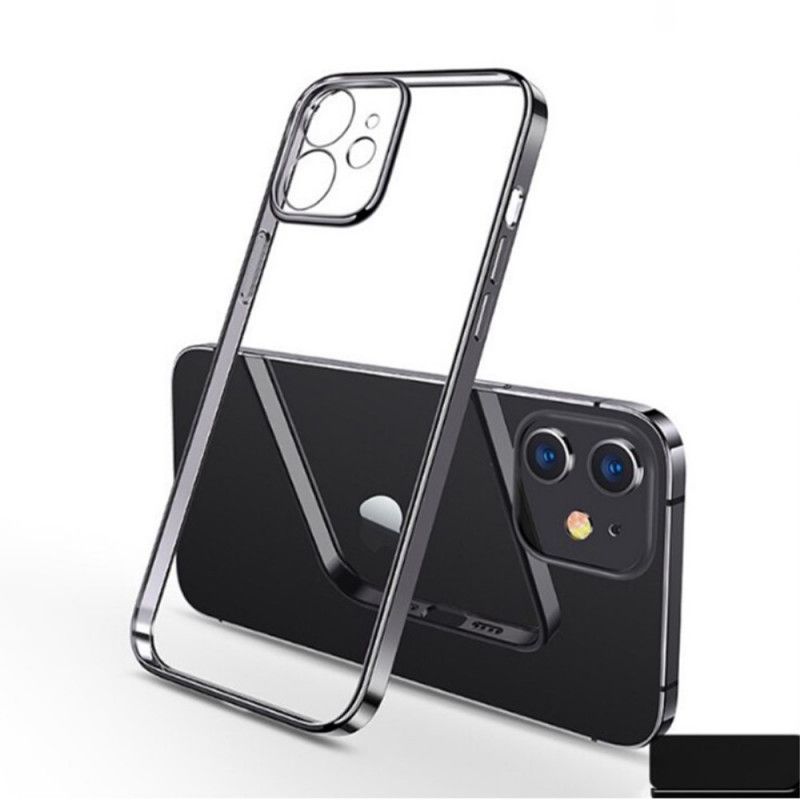 Coque iPhone 11 Pro Transparente Rebords Style Métal Sulada