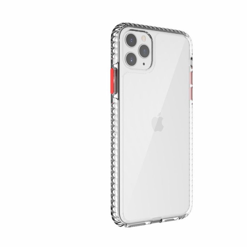 Coque iPhone 11 Pro Transparente Rebords Texturés