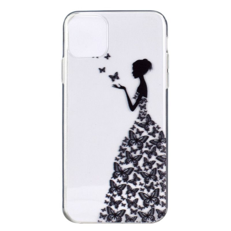 Coque iPhone 11 Pro Transparente Robe Papillons