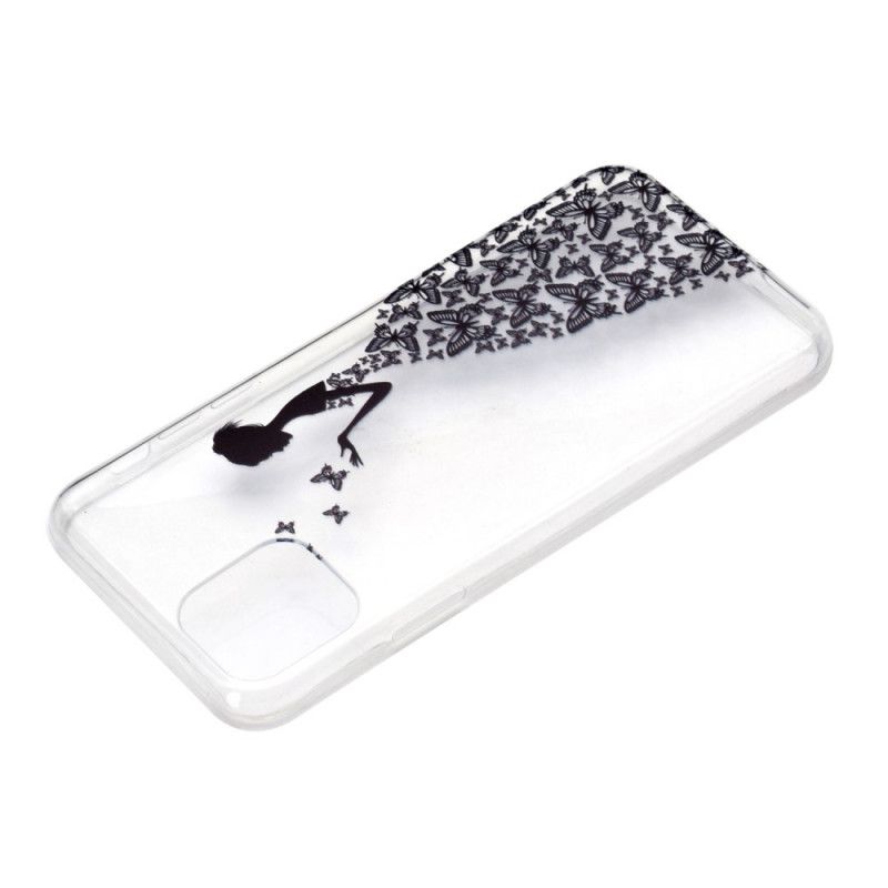 Coque iPhone 11 Pro Transparente Robe Papillons