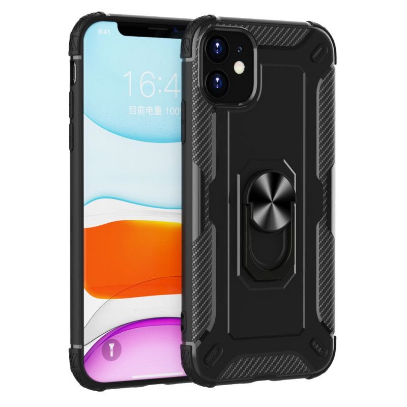 Coque iPhone 11 Silicone Anneau-support