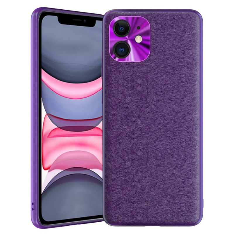 Coque iPhone 11 Style Cuir Color