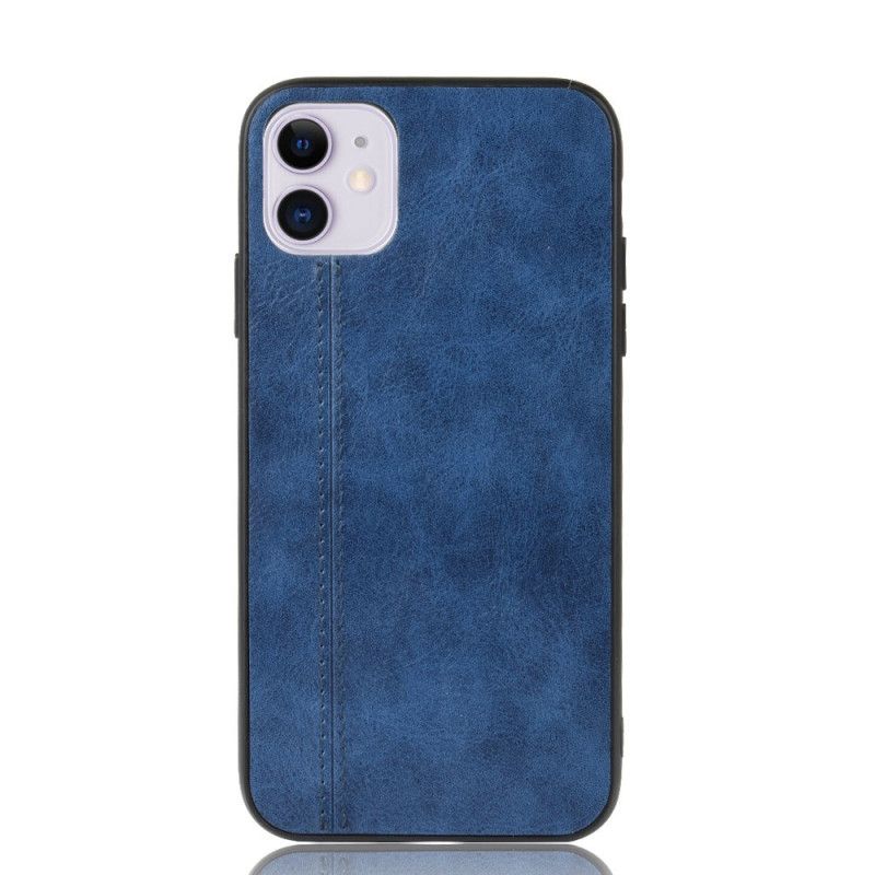 Coque iPhone 11 Style Cuir Coutures