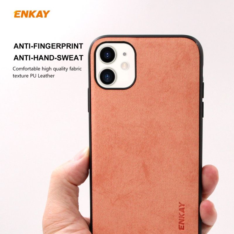 Coque iPhone 11 Texture Tissu Enkay