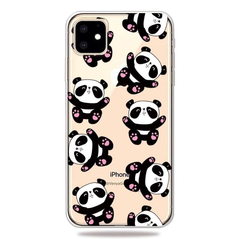 Coque iPhone 11 Top Pandas Fun