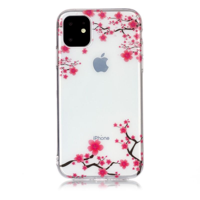 Coque iPhone 11 Transparente Arbre Fleuri